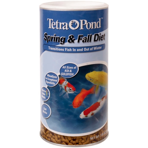 Tetra Pond Spring & Fall Diet Wheat Germ Fish Food - 7.05 oz.