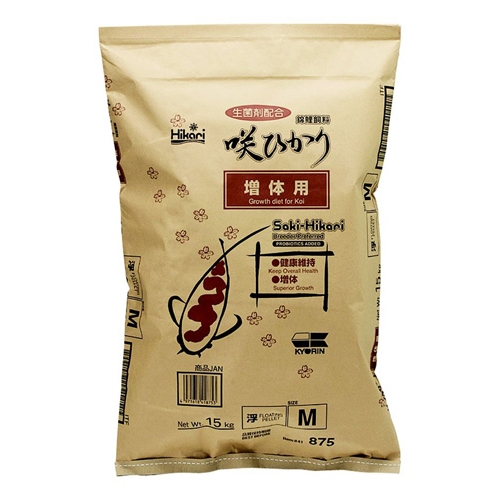Saki-Hikari Growth Koi Fish Food - 33 lbs. (Medium Pellets)