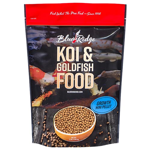 Blue Ridge Growth Koi Fish Food - 2 lbs. (Mini Pellet)
