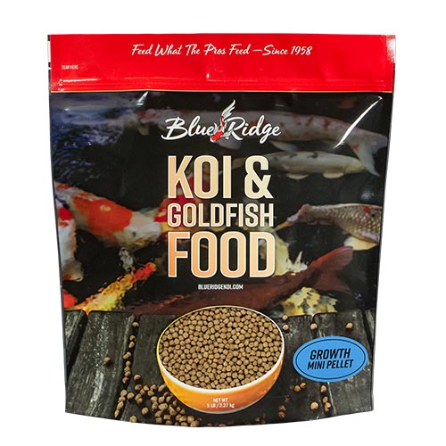 Blue Ridge Growth Koi Fish Food - 5 lbs. (Mini Pellet)