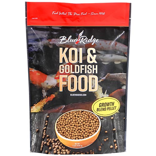 Blue Ridge Blend Koi Fish Food - 2 lbs. (Large & Mini Pellet Mix)