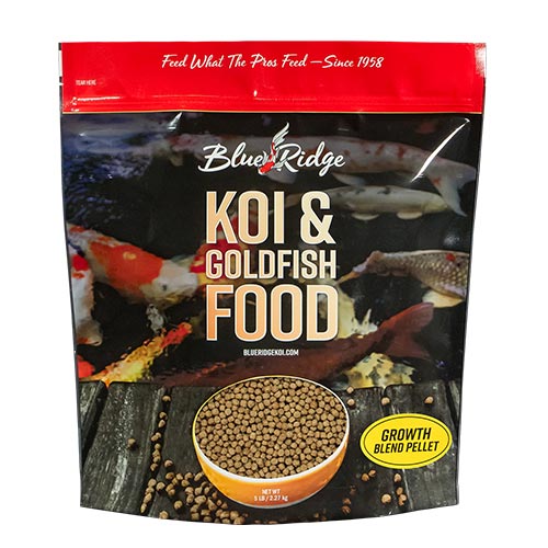 Blue Ridge Blend Koi Fish Food - 5 lbs. (Large & Mini Pellet Mix)