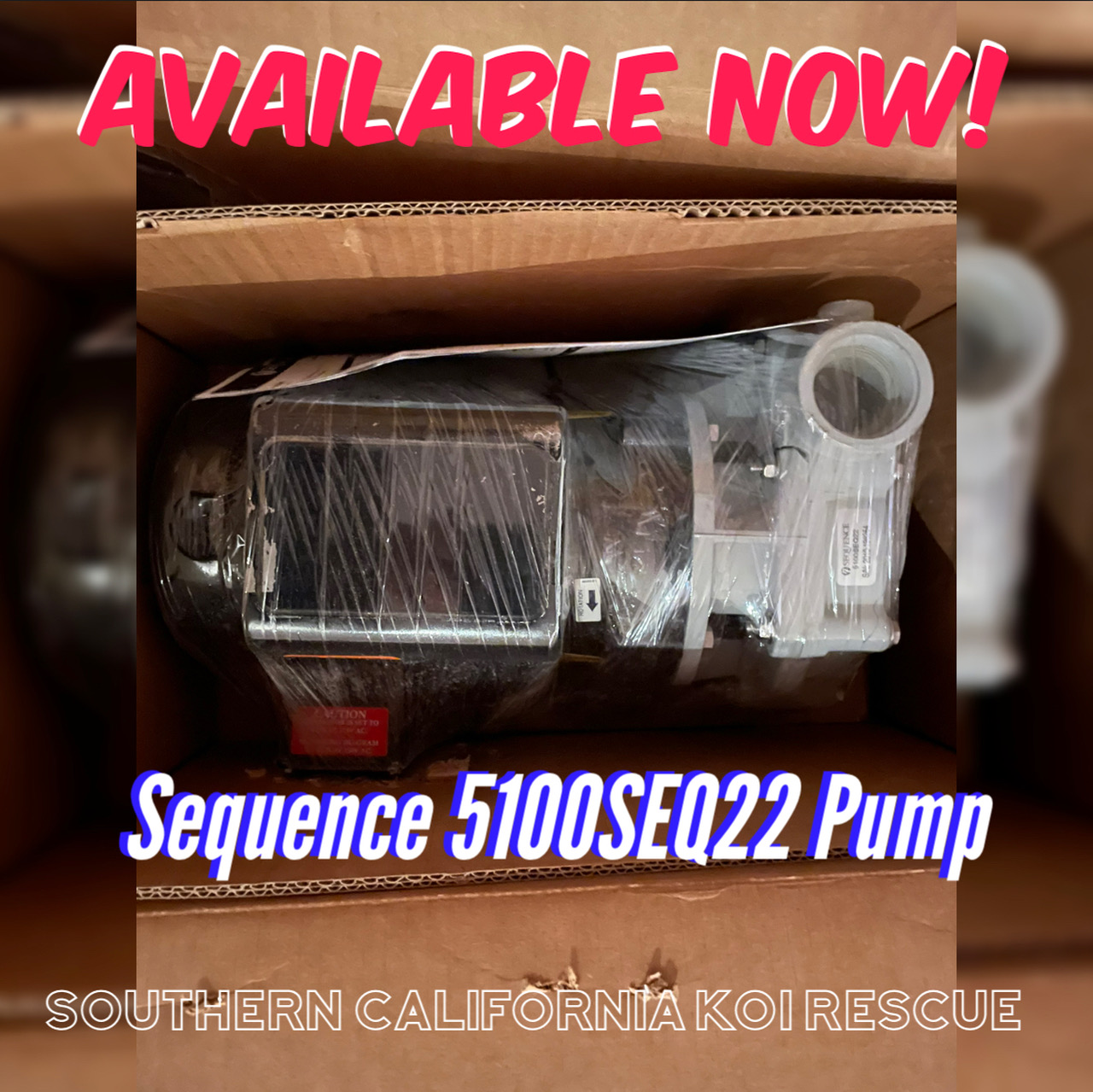 Sequence 1000 Series 1/4 HP 5100 GPH External Pump (New)