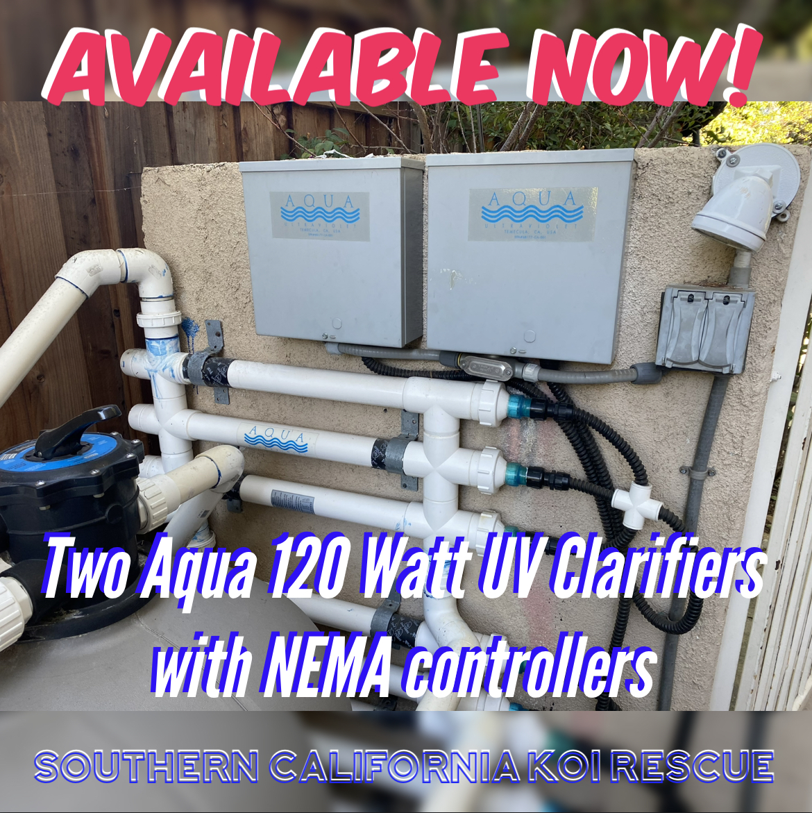 Aqua Ultraviolet Classic 120 Watt UV Sterilizer 2" White 3/L NEMA 120V/60Hz (Used)
